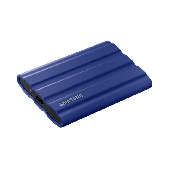 SAMSUNG Hordozható SSD T7 Shield, USB 3.2 Gen.2 (10Gbps), 1TB, Kék