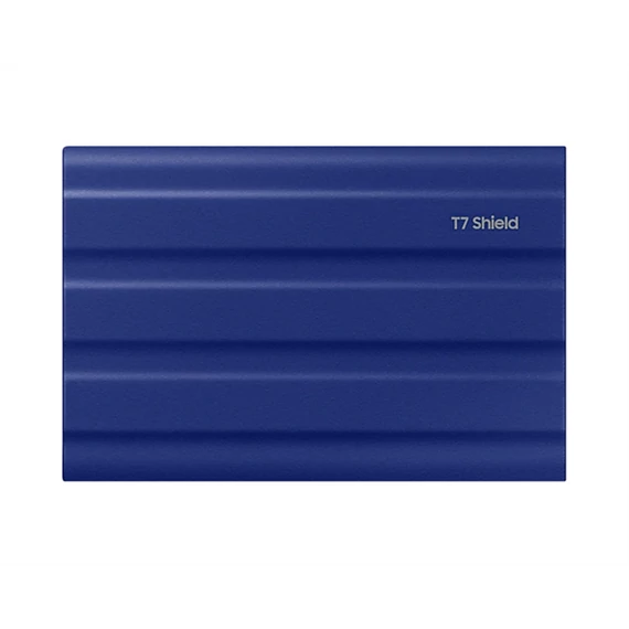 SAMSUNG Hordozható SSD T7 Shield, USB 3.2 Gen.2 (10Gbps), 1TB, Kék