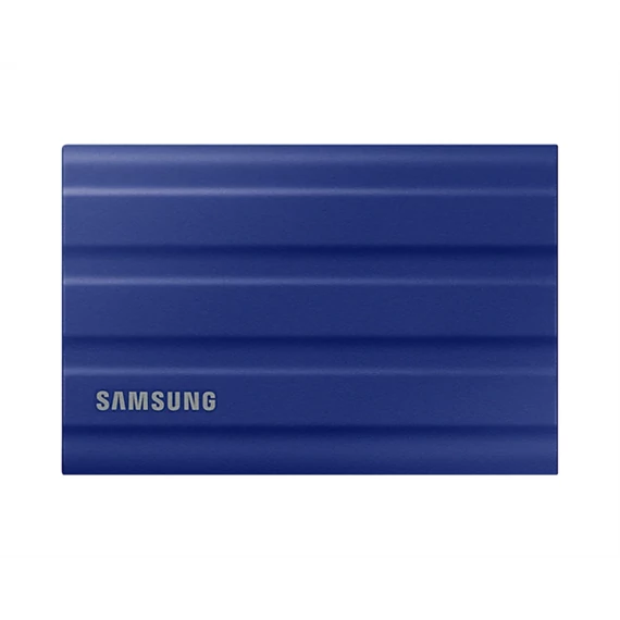 SAMSUNG Hordozható SSD T7 Shield, USB 3.2 Gen.2 (10Gbps), 1TB, Kék