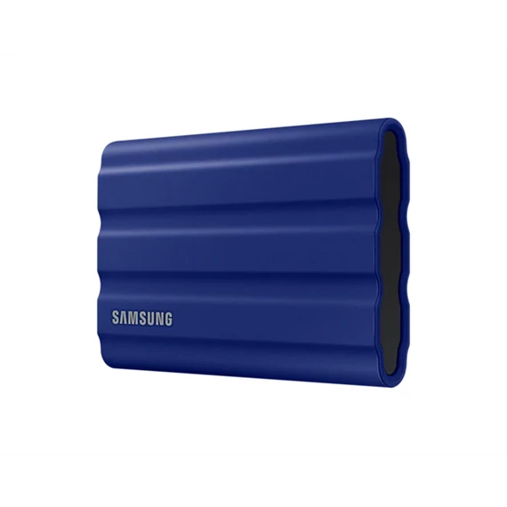 SAMSUNG Hordozható SSD T7 Shield, USB 3.2 Gen.2 (10Gbps), 2TB, Kék