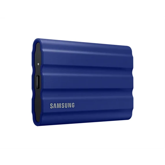 SAMSUNG Hordozható SSD T7 Shield, USB 3.2 Gen.2 (10Gbps), 2TB, Kék