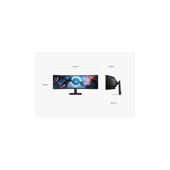 SAMSUNG Ívelt Gaming 144Hz VA monitor 49