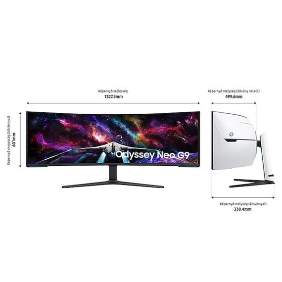 SAMSUNG Ívelt Gaming 240Hz VA monitor 57