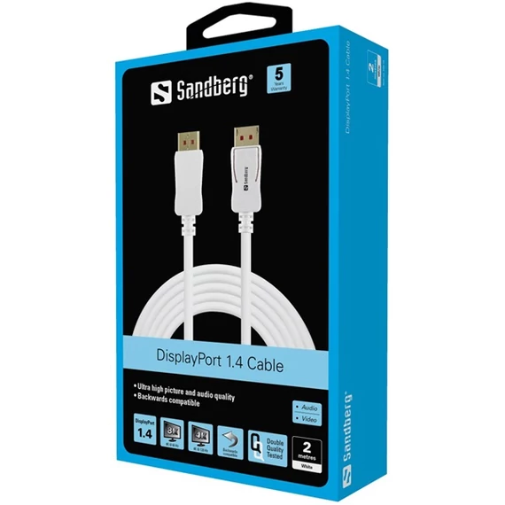 SANDBERG DisplayPort kábel, DisplayPort 1.4 8K60Hz 2m