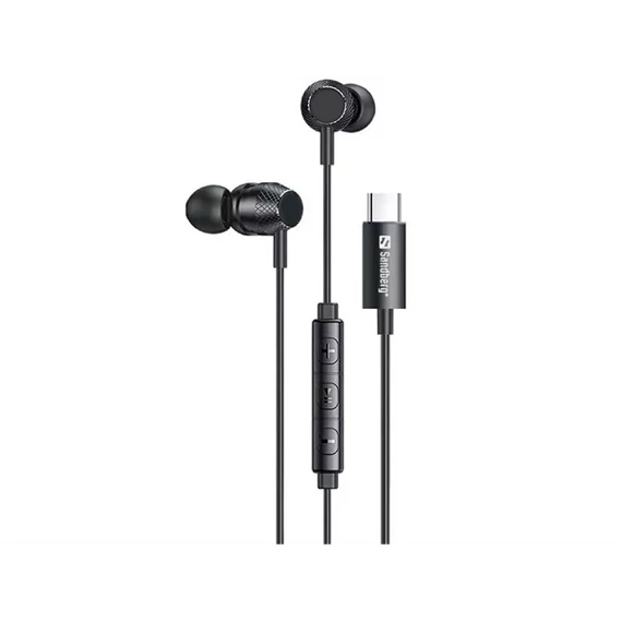 SANDBERG Fülhallgató, USB-C/A In-Earset with Line-Mic