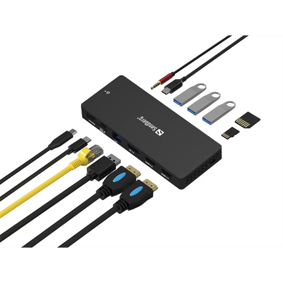 SANDBERG USB-C Dokkoló 13in1 DockingStation Pro