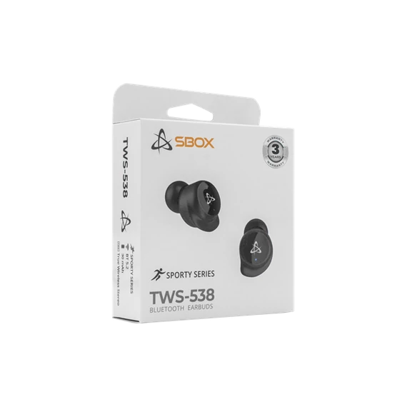 SBOX EARBUDS Headphones + microphone SBOX Bluetooth EB-TWS538 Black