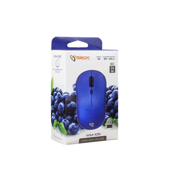 SBOX Egér, WM-106 Blue
