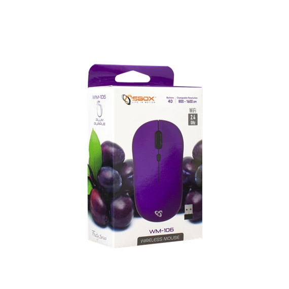 SBOX Egér, WM-106 Purple