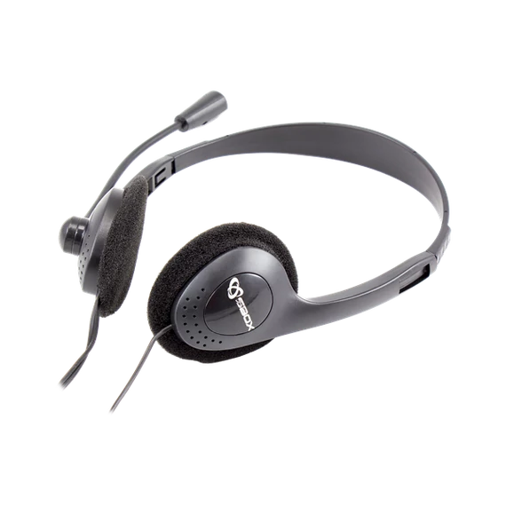 SBOX Fejhallgató, HEADSET + MICROPHONE