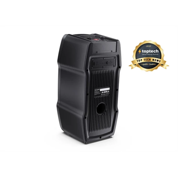 SHARP PS-931 Party hangszóró mikrofonnal, Fekete