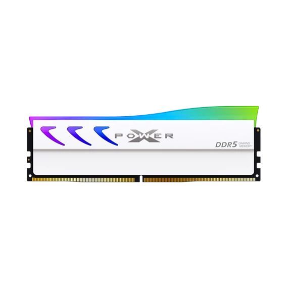 SILICON POWER Memória DDR5 64GB 6400Mhz CL32 DIMM Storm RGB Gaming White (Kit of 2) XMP 3.0/EXPO