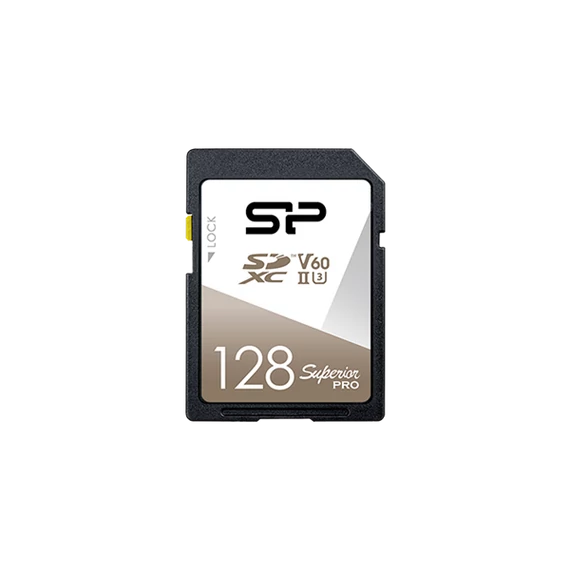SILICON POWER Memóriakártya MicroSDXC 128GB CL10 UHS-2 U3 V60, Superior Pro 4K