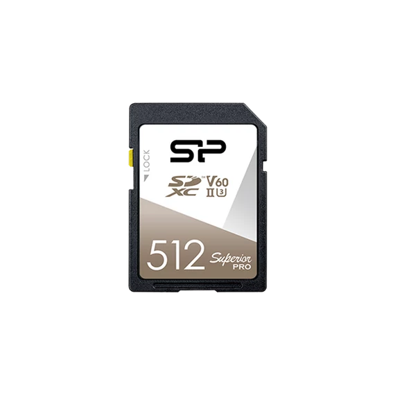 SILICON POWER Memóriakártya MicroSDXC 512GB CL10 UHS-2 U3 V60, Superior Pro 4K