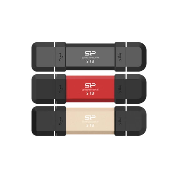 SILICON POWER Pendrive 250GB, DS72 USB 3.2 Gen2, Fekete