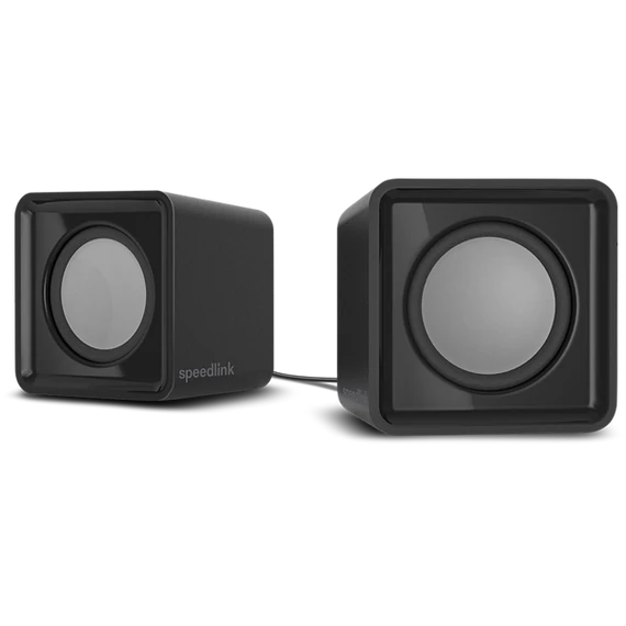 SPEEDLINK SL-810004-BK TWOXO Stereo Speakers, black, Sztereó hangszórók, fekete