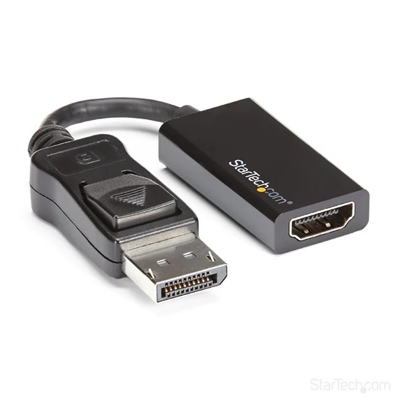STARTECH Átalakító Displayport 1.4 to HDMI 2.0 4K 60Hz Active, fekete