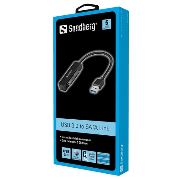 SANDBERG Merevlemez-tartozék, USB 3.0 to SATA Link