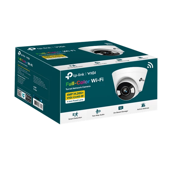 TP-LINK IP & Wi-Fi-s Kamera beltéri éjjellátó 4 Megapixel, 4mm Objektív, VIGI C440-W(4MM)
