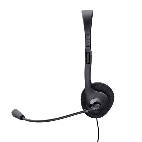 TRUST Basics Fejhallgató mikrofonnal 24659 (Chat headset-Black)
