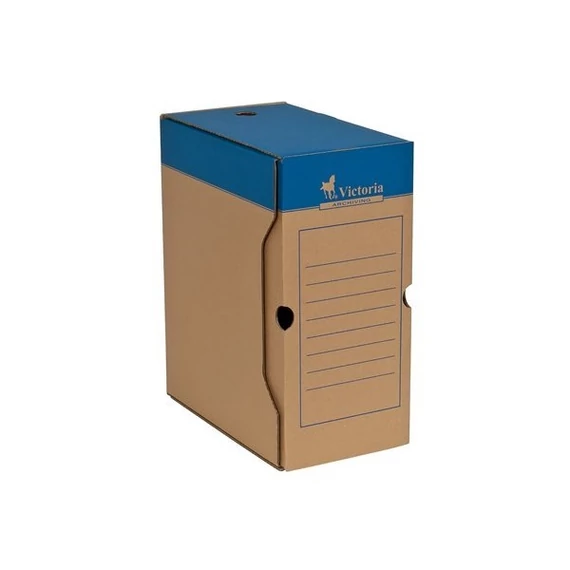 VICTORIA Archiváló doboz, A4, 150 mm, karton, VICTORIA, natúr