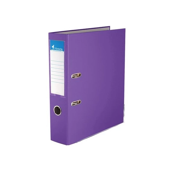 VICTORIA Iratrendező, 75 mm, A4, PP/karton, élvédő sínnel, VICTORIA, 