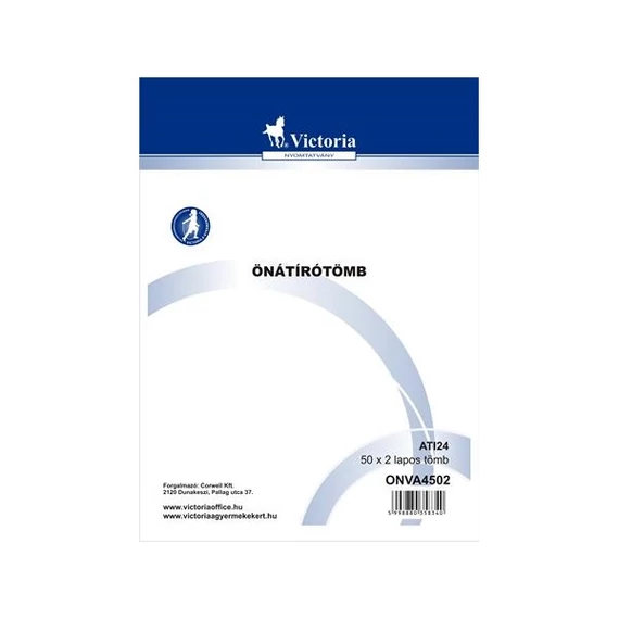 VICTORIA Önátírótömb, A4, 50x2 lap, VICTORIA
