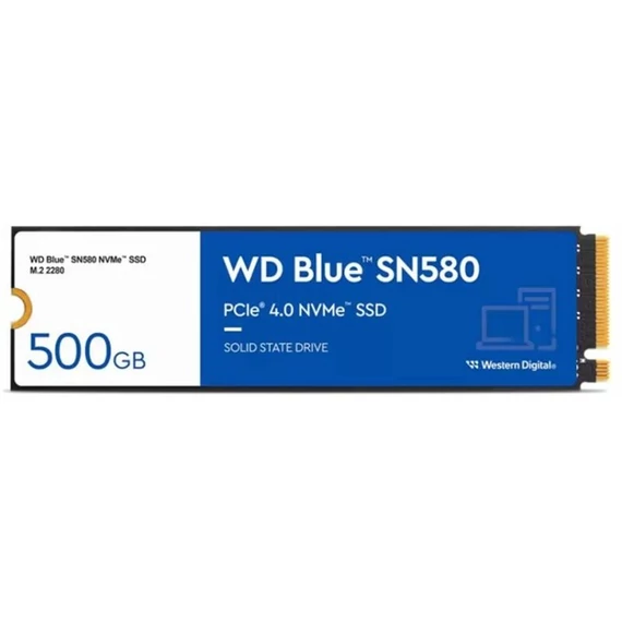 WESTERN DIGITAL SSD M.2 2280 NVMe Gen4x4 500GB Solid State Disk Blue SN580