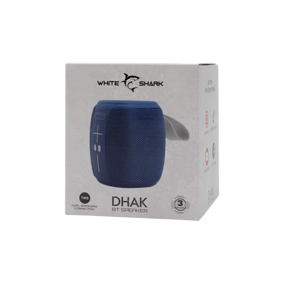WHITE SHARK GBT-888BL DHAK-BL BLUETOOTH HANGSZÓRÓ 5W, TWS, kék, 1200mA