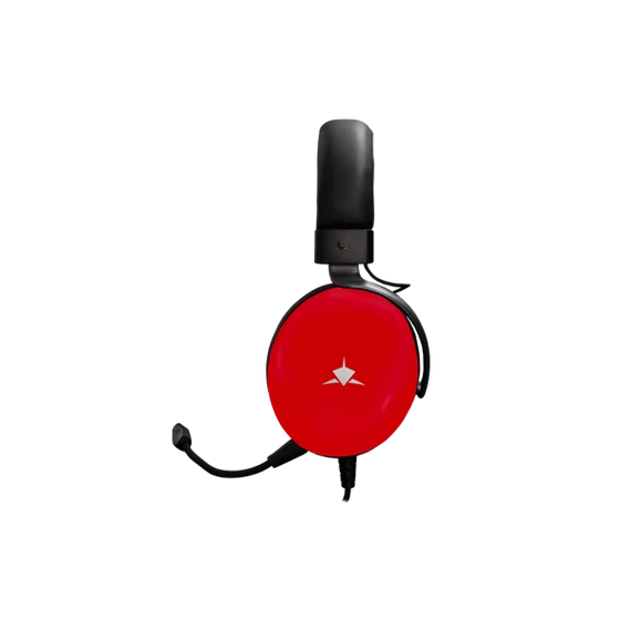 WHITE SHARK GH-2540R ELEPHANT-R  vezetékes gamer fejhallgató mikrofonnal, piros