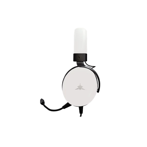 WHITE SHARK GH-2540W ELEPHANT-W  vezetékes gamer fejhallgató mikrofonnal, fehér