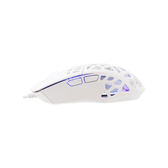 WHITE SHARK GM-5018W CARADOC-B 7D / 7200 dpi fehér RGB gamer egér