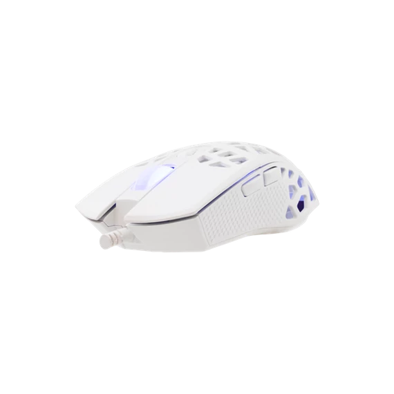 WHITE SHARK GM-5018W CARADOC-B 7D / 7200 dpi fehér RGB gamer egér