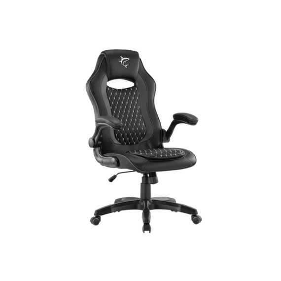 WHITE SHARK NYX-B NYX gamer szék, fekete, puha nyak, fej és hát párnák, lélegzó felület, 120 kg - ig