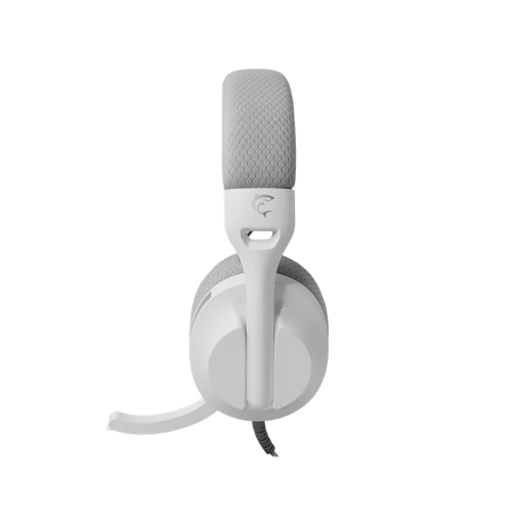 WHITE SHARK PARROT-W/G, GH-2440W/G, gamer fejhallgató, fehér/szürke