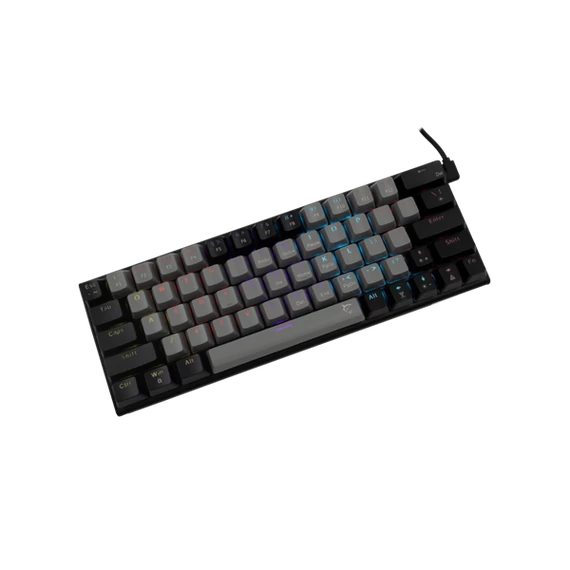 WHITE SHARK GK-002723V2-G-B/BL-HU WAKIZASHI-2/G-B/BL-HU mech.bill.szürke/fekete magyar,kék 64k