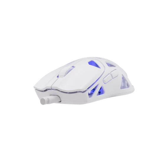 WHITE SHARK WGM-5019W DAGONET-W / 12.000 dpi fehér vez.nélk. gam. egér Pixart3311