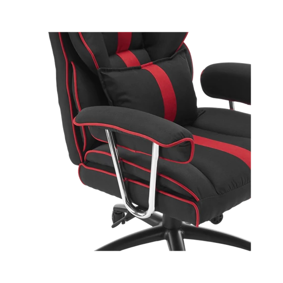 WHITE SHARK WS LE MANS LE MANS fekete/piros gamer szék, puha nyak, fej és hát párnák, lélegző felület, 120 kg-ig