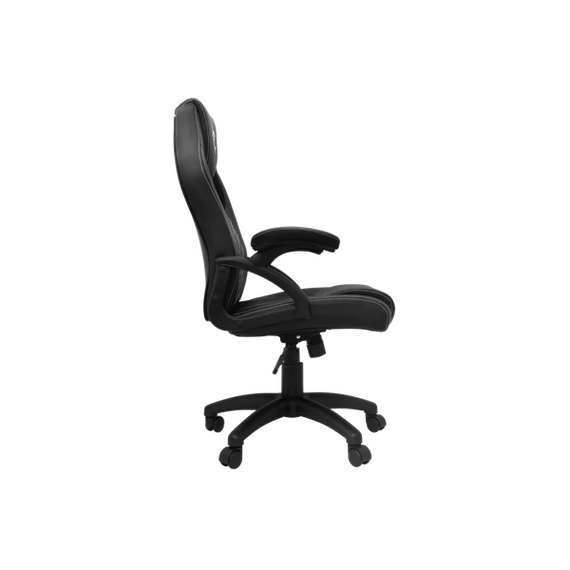 WHITE SHARK ZOLDER fekete gamer szék , puha nyak, fej és hát párnák, lélegző felület, 3 év garancia, 120 kg - ig