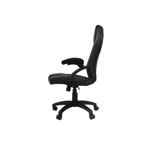WHITE SHARK ZOLDER fekete gamer szék , puha nyak, fej és hát párnák, lélegző felület, 3 év garancia, 120 kg - ig