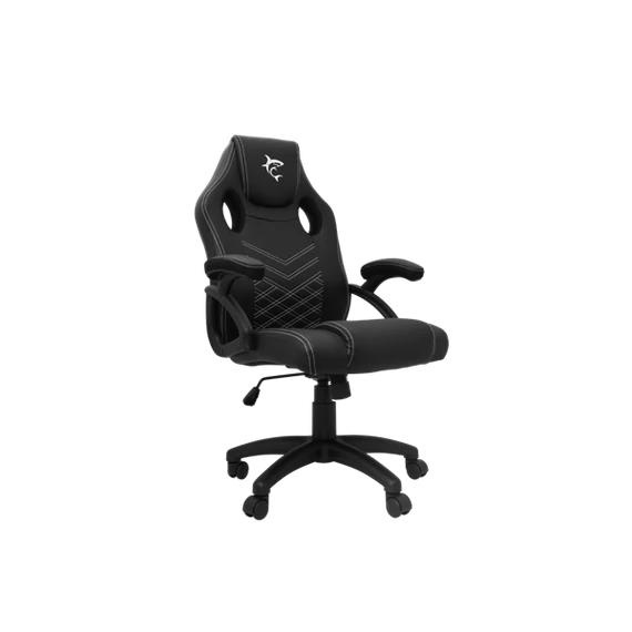 WHITE SHARK ZOLDER fekete gamer szék , puha nyak, fej és hát párnák, lélegző felület, 3 év garancia, 120 kg - ig