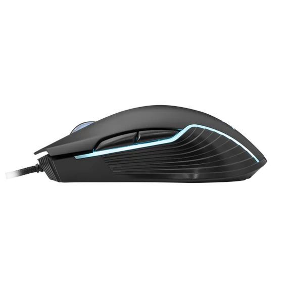 WHITE SHARK GM-5003 AZARAH gaming egér, fekete, 6400dpi