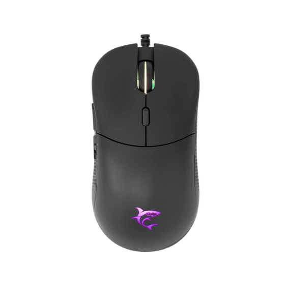 WHITE SHARK BAGDEMAGUS-B, GM-5010B gamer egér, 6D, fekete, 7200 dpi, RGB