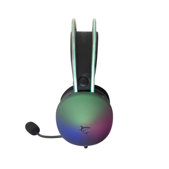 WHITE SHARK FIREFLY-B, GH-2342-B gamer fejhallgató, fekete/RGB, (3.5 Jack)