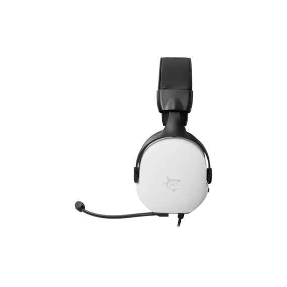 White Shark FOX-W, GH-2445W, gamer fejhallgató, mikrofonnal, fehér