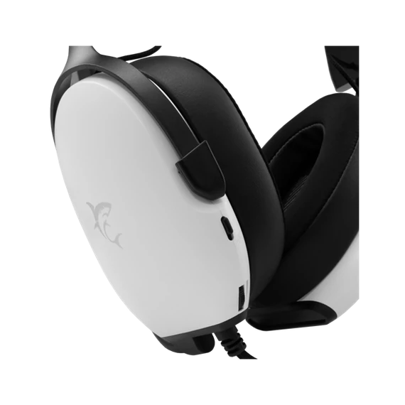 White Shark FOX-W, GH-2445W, gamer fejhallgató, mikrofonnal, fehér