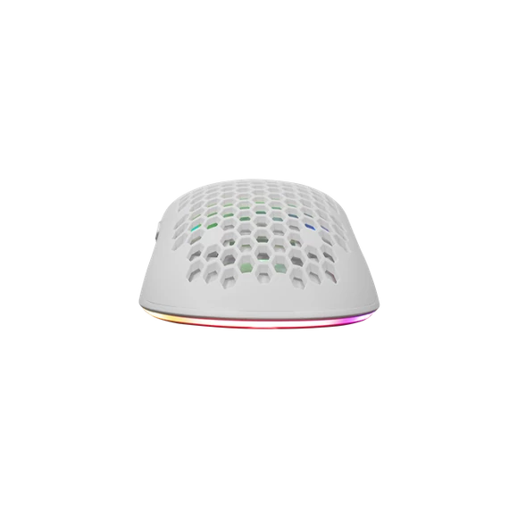 WHITE SHARK GM-5007W GALAHAD gamer egér, fehér, 6400 dpi