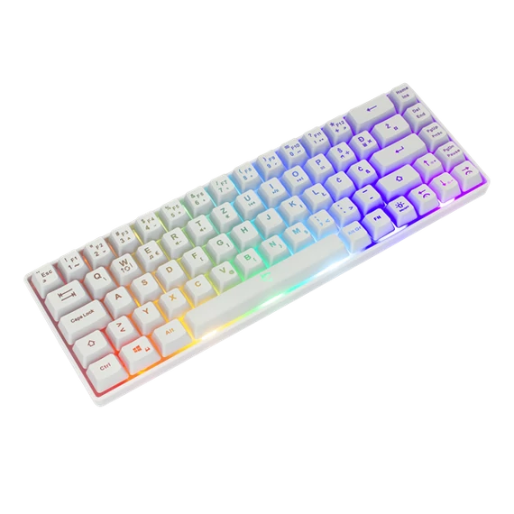 WHITE SHARK GK-2201W-US RONIN-W fehér membrán gamer billentyűzet (US)