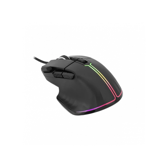 WHITE SHARK GM-9006B MARROK gamer egér, fekete, 12000 dpi