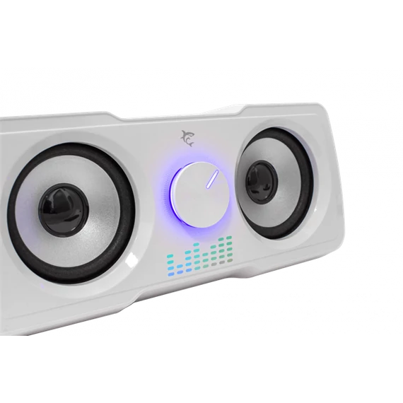 WHITE SHARK MOOD Hangszóró, 2.2, 16W, LED, fehér